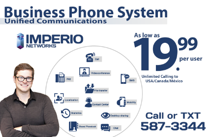 Imperio Networks - 866-482-9088 Telecommunication Carrier
